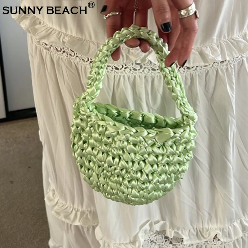 

Vivi Роскошная тканая вязаная сумка через плечо, сумки-тоут, женские сумки Bolsas, женское ведро, кошелек из шелковой веревки