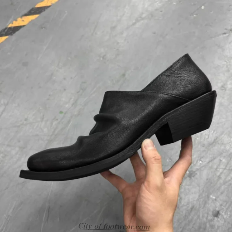 Women‘s and men 2026 new causal real leather flats shoes Cool punk street style big size comfy chunky heel oxfords view 2