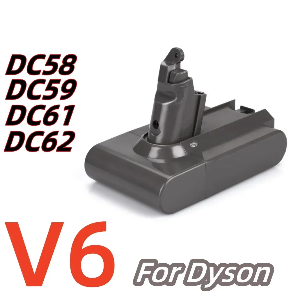 2026 21.6 فولت 9800 مللي أمبير بطارية ليثيوم أيون قابلة للشحن مناسبة للمكنسة الكهربائية دايسون V6 Dc58 Dc59 Dc61 Dc62 Dc74 Sv07 Sv03 Sv09