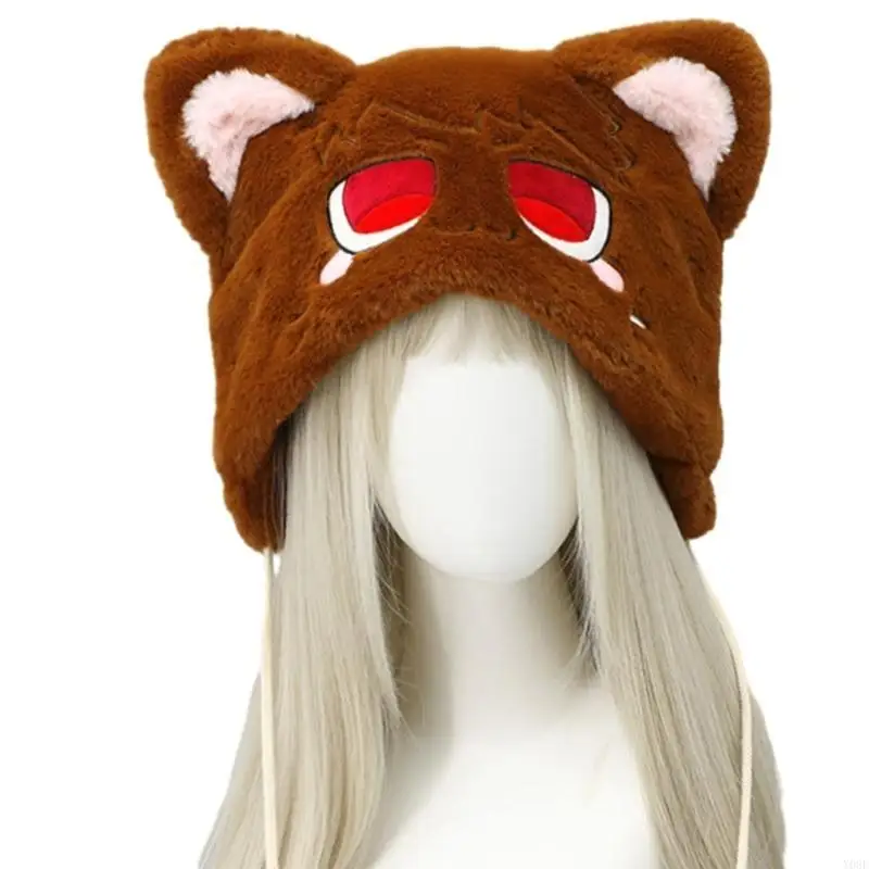 Adult Plush Ear Hat Outdoor Christmas Ear Protect Hat for Girls Y08E