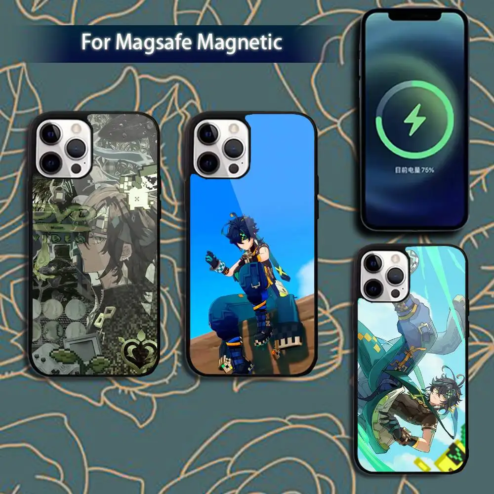 

Kinich G-Genshin Impact Phone Case For iPhone 17,16,15,14,13,12,11,Pro,Max,Plus,Mini,Magsafe,Magnetic Wireless Charging Case