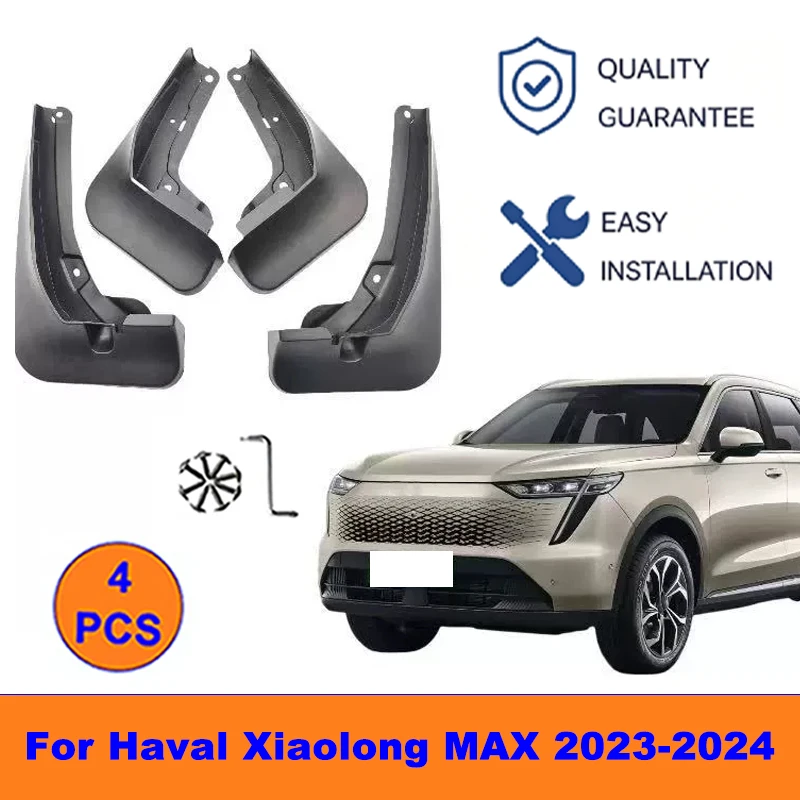 

4Pcs Mud Flaps For Haval Xiaolong MAX 2023-2024 - Splash Guards Front&Rear Wheel Fender Mudguards Car Exterior Protection Parts