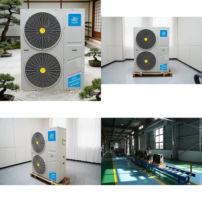 Air-Cooled and Air-Source Heat Pumps for Household and Commercial Use Multiple Sizes Cooling