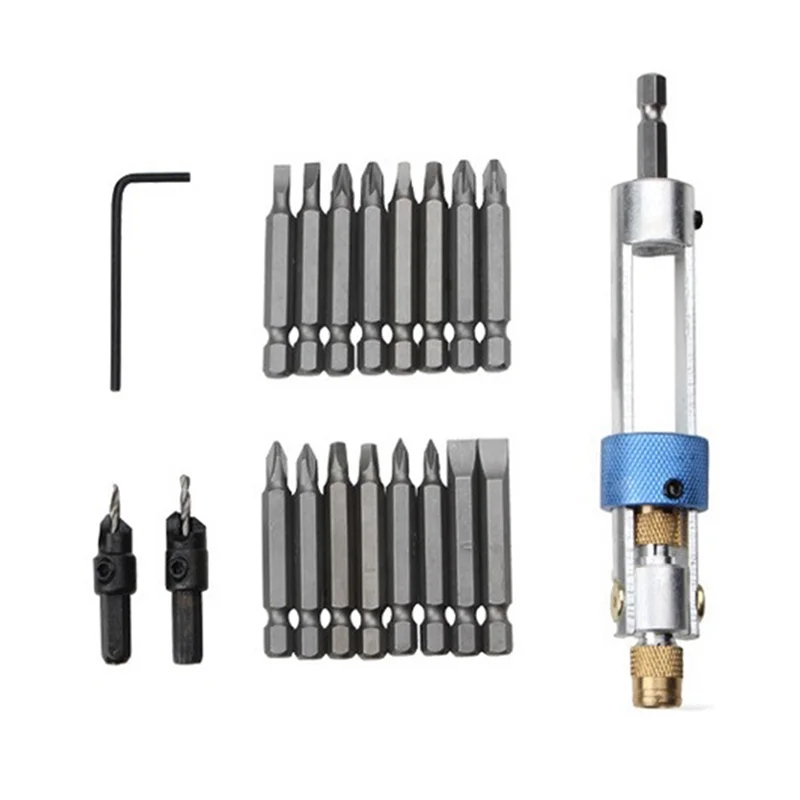 Y51A-20-Piece Set Of High-Speed Steel Bit Batch Head Combination Set Wind Batch Dual-Purpose Screwdriver Durable