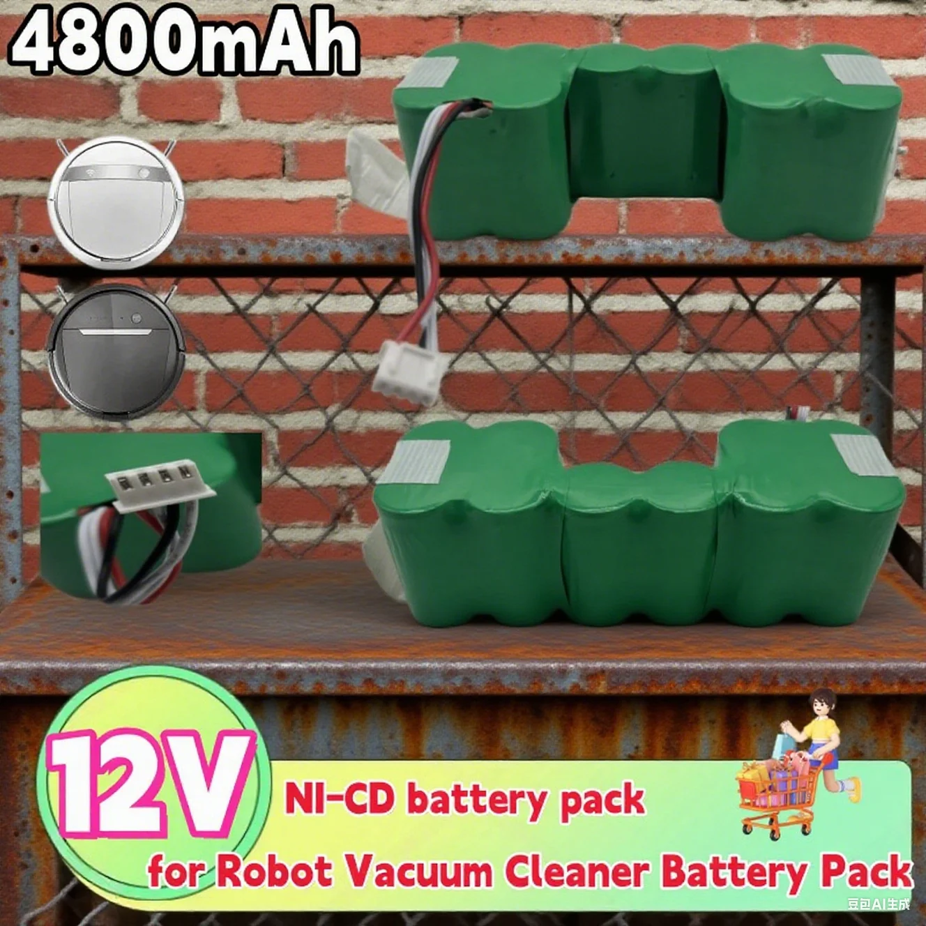 📔 Высококачественный аккумулятор для Ecovacs Deebot DM87 DM88 DG716 DE35 DE55 DE5G DD35 12 В 4800 мАч робот-пылесос Batttery Pack ✅ 📔 Высококачественный аккумулятор для Ecovacs Deebot DM87 DM88 DG716 DE35 DE55 DE5G DD35 12 В 4800 мАч робот-пылесос Batttery Pack ✅