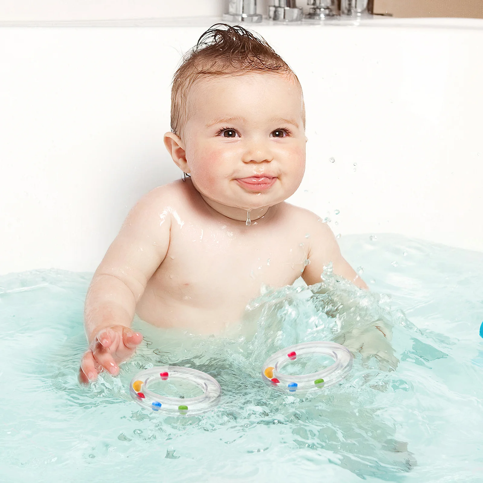 ชุดของเล่นแหวนสั่น 6 ชิ้น ชุดพรีเมียมสำหรับการกระตุ้นประสาทสัมผัส กระดิ่งมือพลาสติกแบบพกพา เหมาะสำหรับดนตรีในวัยเริ่มต้น