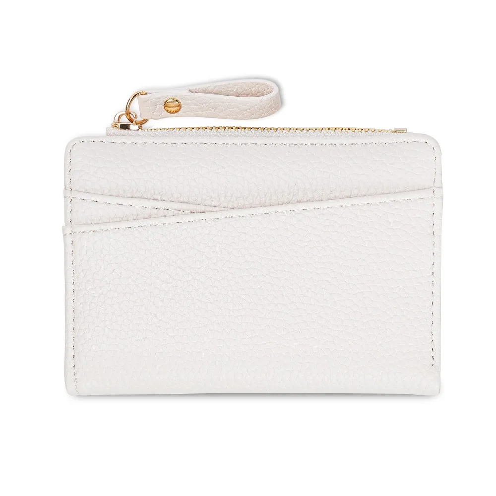 

PU Leather Lichee Pattern Short Wallets Korean Style Portable Women Clutch Bag Multifunctional Coin Purse Change Bag Female