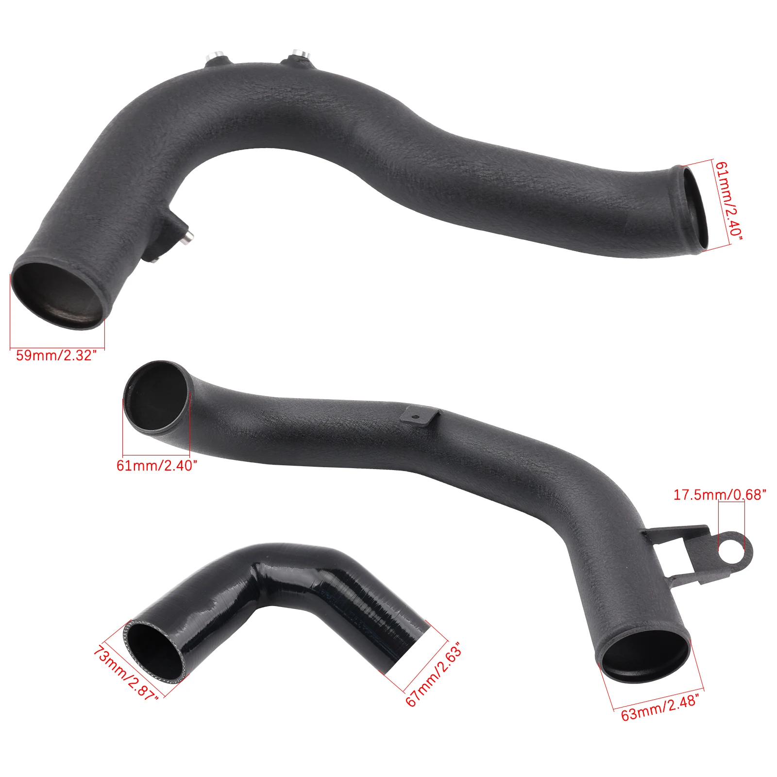 5Q0145840B Intercooler Boost Pipe+Charge Pipe Kit for Audi A3/S3 for VW Golf GTI R MK7 EA888 GEN3 1.8T 2.0T TSI