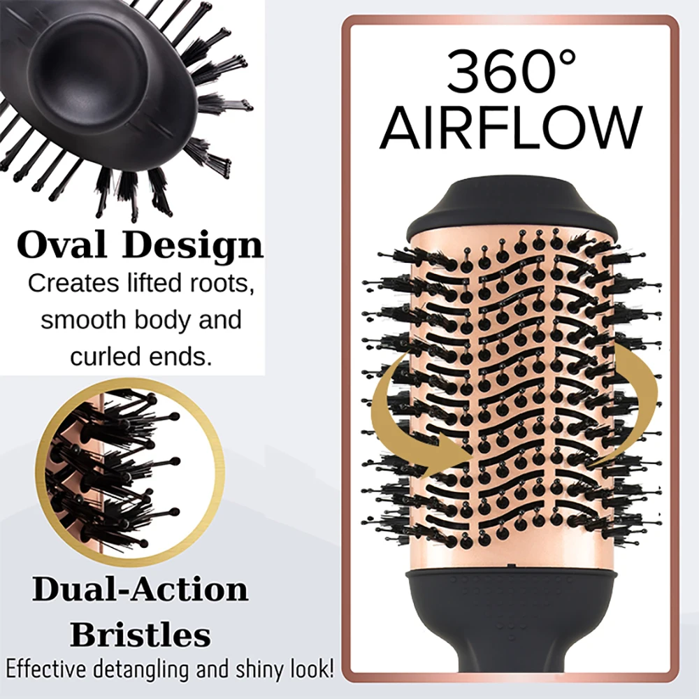 Nowa aktualizacja jednostopniowe szczotki gorącego powietrza grzebień suszarka do włosów profesjonalny matowy uchwyt Curling prosta elektryczna suszarka wysokiej jakości