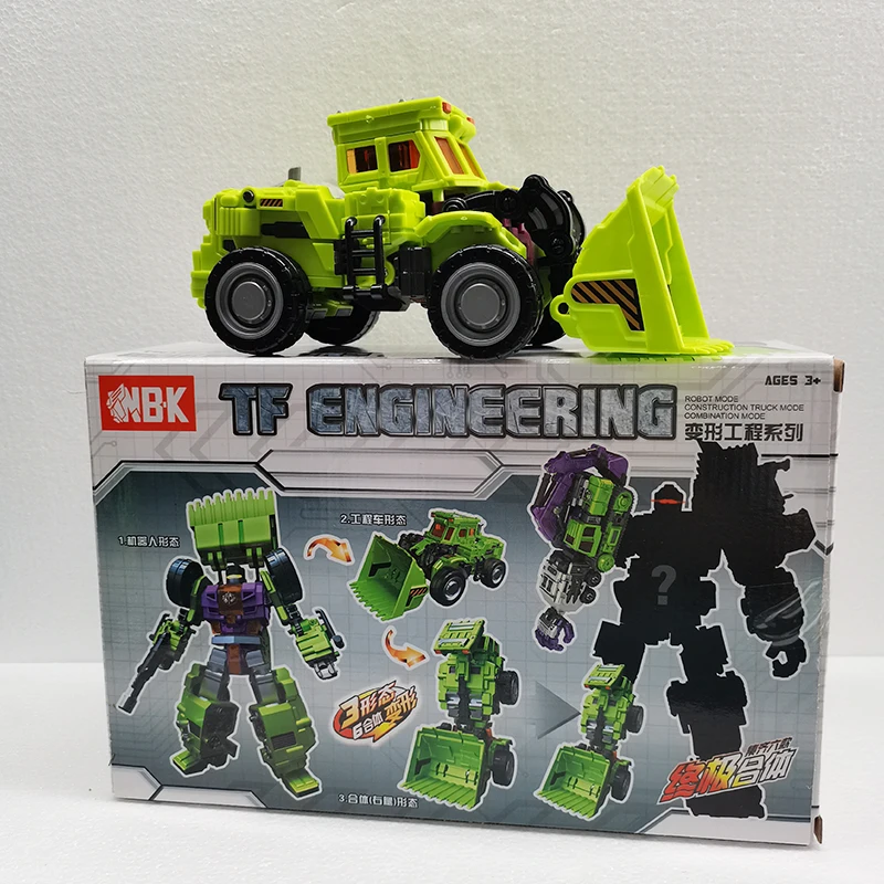 NBK 6IN1 لعبة التحول Devastator Mixmaster Scavenger الزائد Hightower سكرابر معدني Longhaul Skipjack روبوت الشكل