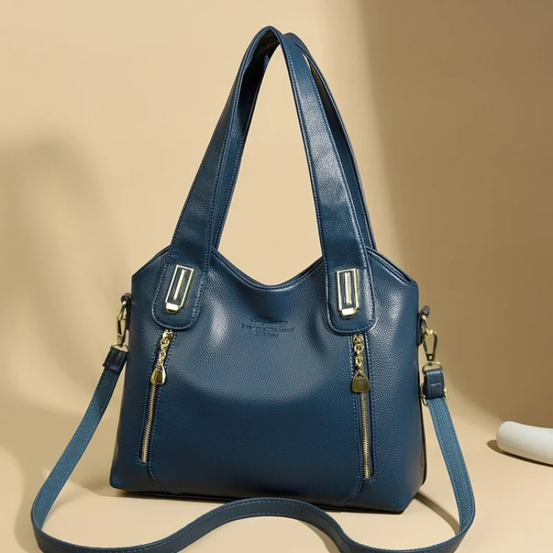 Chic-sofisticado 2025 nuevo bolso de mano de cuero de marca de lujo para mujer diseñador famoso Popular Casual Simple ​
