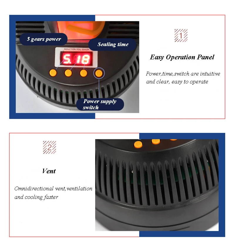 2026 20-100mm Electromagnetic induction bottle sealing machine aluminum foil capper Medical Plastic Bottle Cap Sealer DL-800A