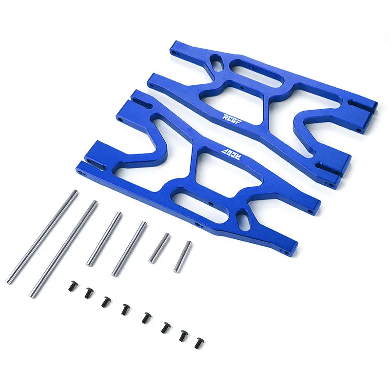 RCGOFOLLOW Aluminum Alloy Enhanced Front Lower Suspension Arm Rc Front Lower Suspension Arm For 1/5  XMAXX Dark Blue