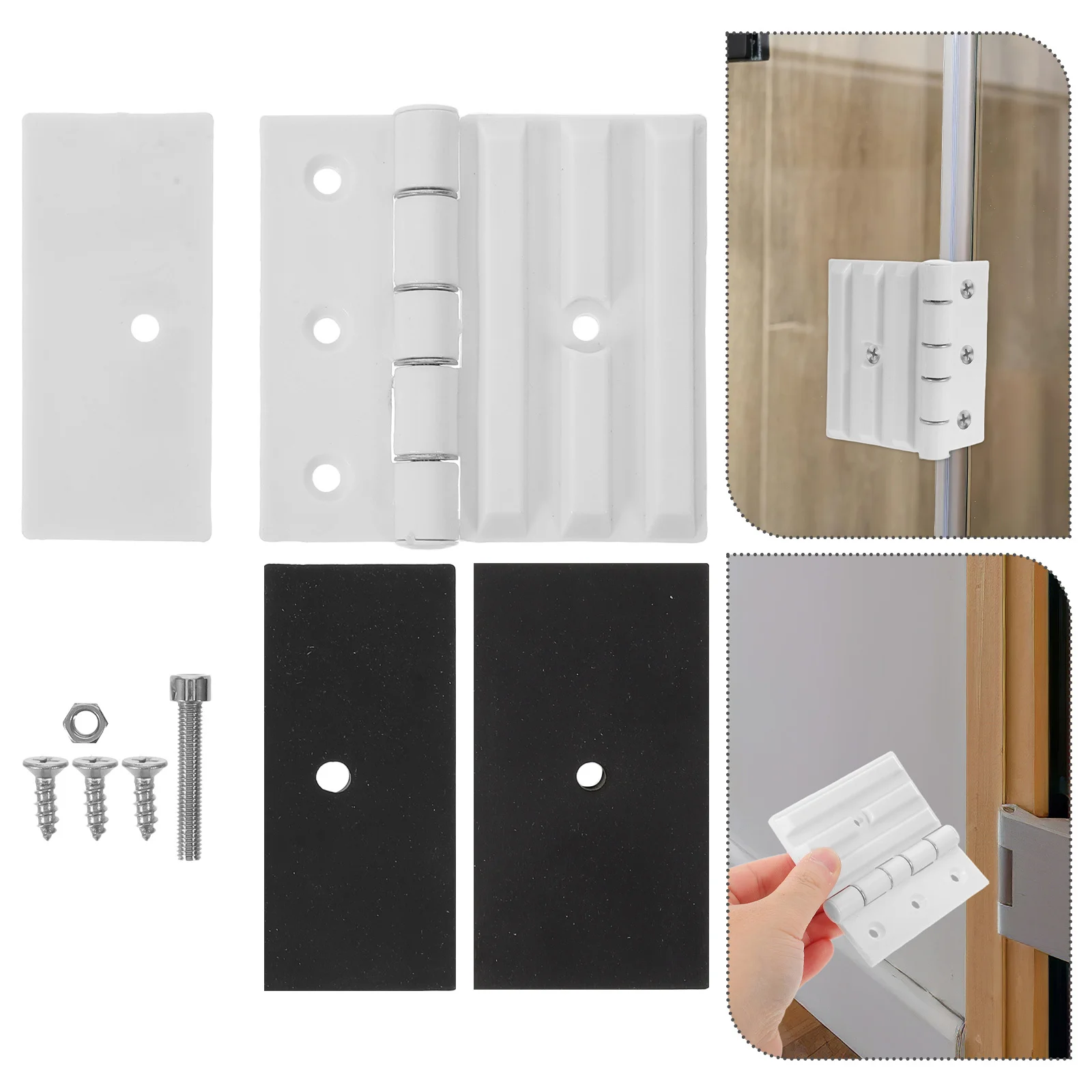 

Hinge for Sauna Room Door Replacement Plastic Part Self Closing Function High Heat Resistant Shower Door Fit Hinge Shower Doors