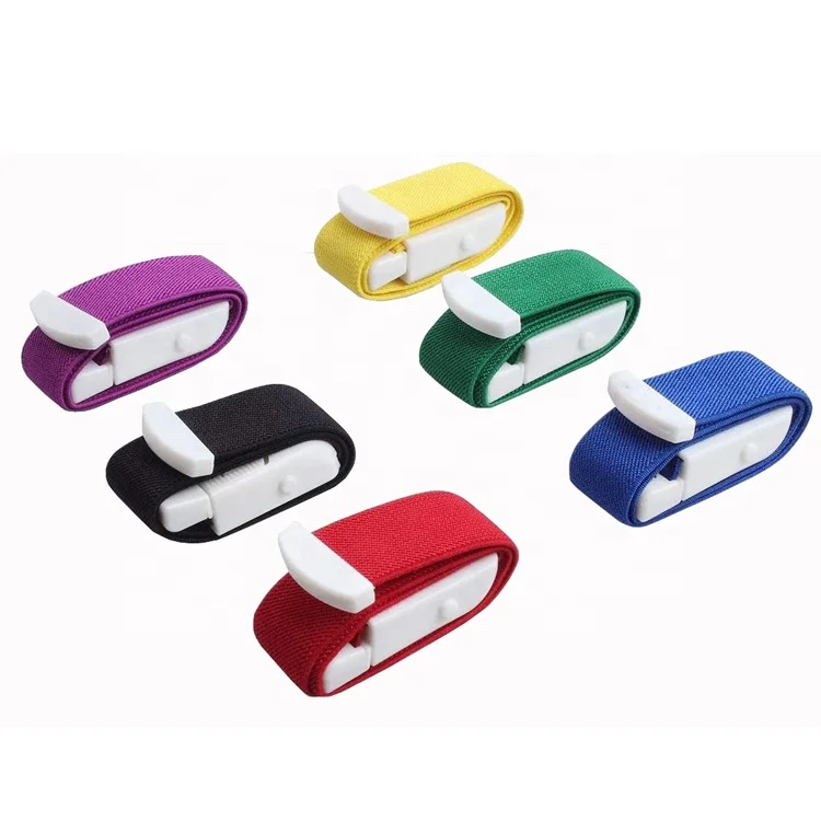 Colorful Disposable Elastic Buckle Tourniquet First Aid Emergency Hemostasis Strap for Outdoor Home