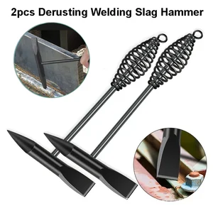 2 hohe Stahlkohlenstoffstahl Derusting Scum Schweißhammer Elektriker Federabdeckung mit Schweißhammerschweißschlackhammer -Werkzeug 4 Hauptverkaufshammerlötpicker - №4