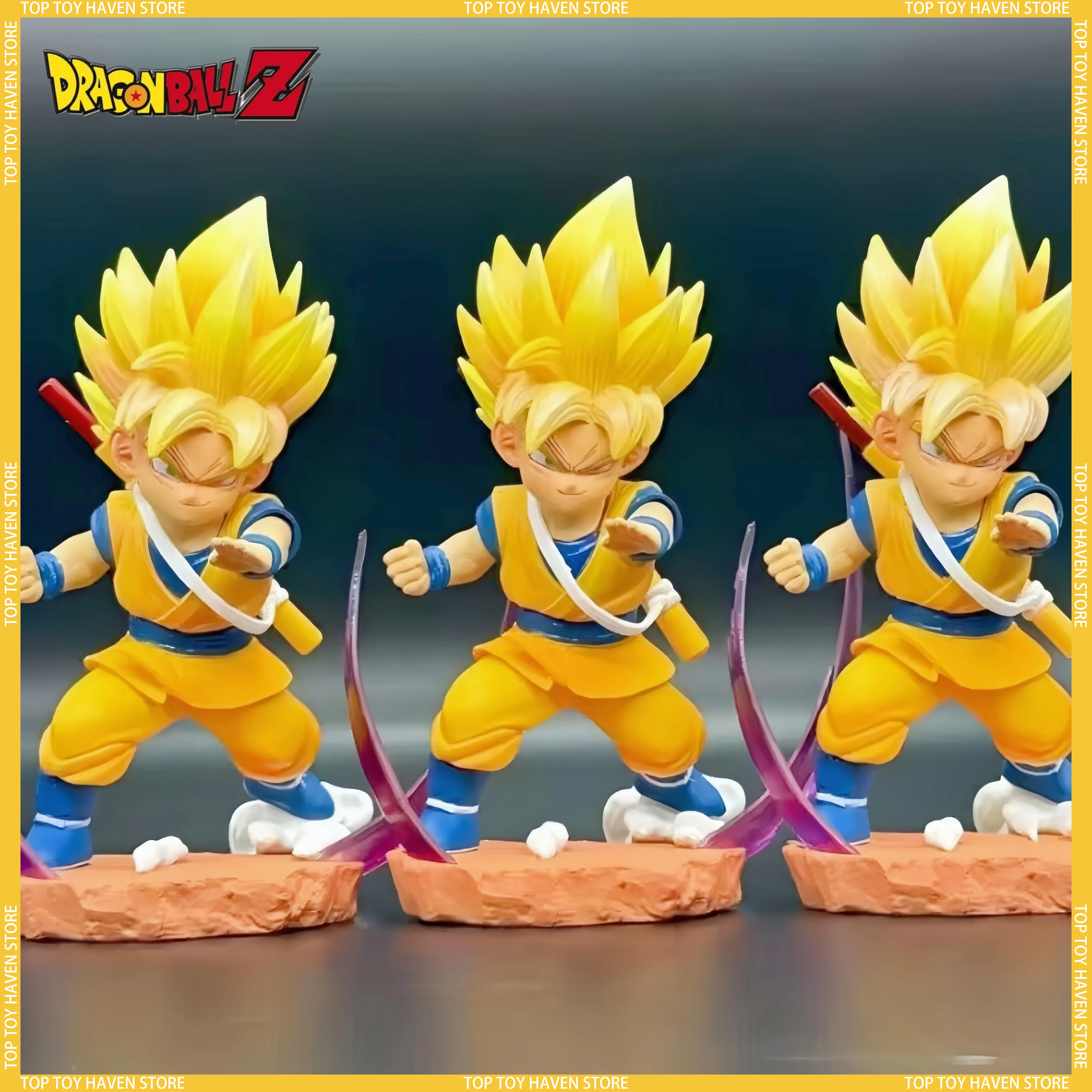 

Hot 12cm Dragon Ball Daima Super Saiyan Son Goku Anime Dolls Sun Wukong Action Figures Pvc Model Dolls Toys Children Gifts