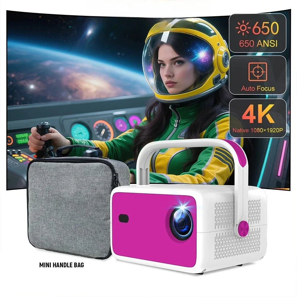 

Projector TP350 4K 650 ANSI 1080P Auto Focus Smart Home Projectors Android 11 Wifi6 BT5.2 Portable Outdoor Video Theater