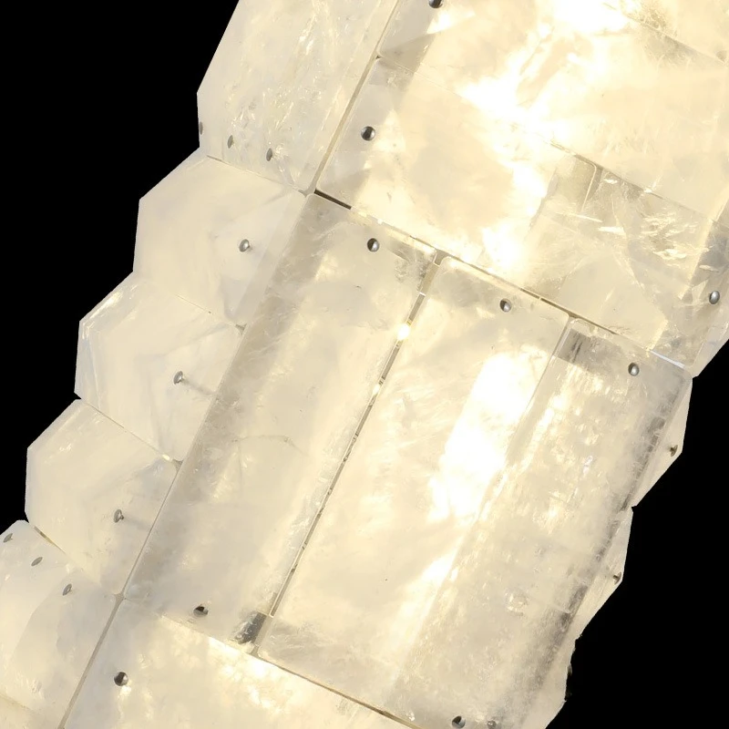 Nieuwe postmoderne lichte luxe, decoratie met natuurlijk kristalwaterpatroon, villa woonkamer tentoonstellingshal slaapkamer studeerbureaulamp