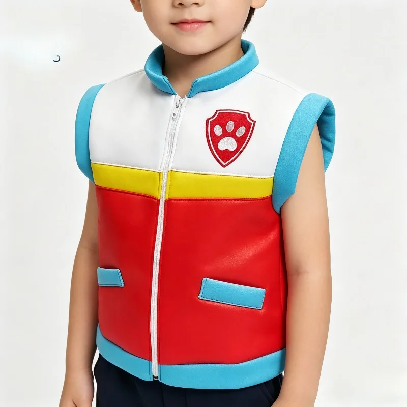 PAW Patrol Cosplay Captain Ryder Kostümweste für Kinder, Anime-Karneval, Kinderweste, Party, ausgefallener Anzug, Kostüme, Geschenke