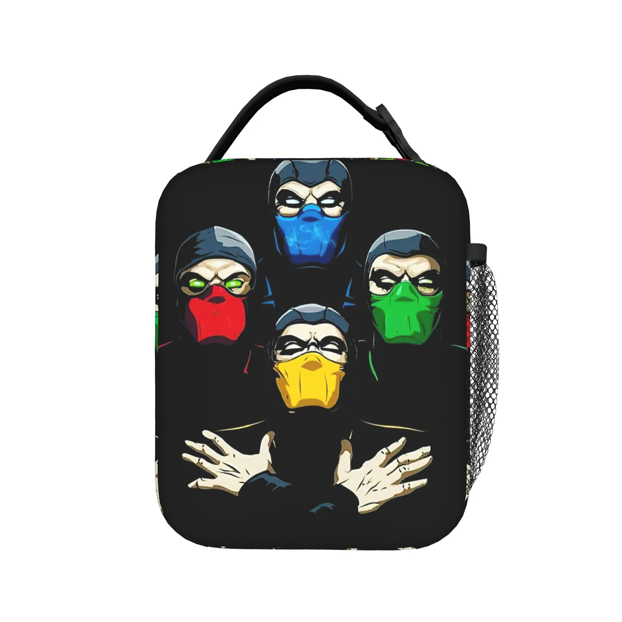 Mortal Kombat The Four Legendary Ninjas Bolsas térmicas para almoço, recipiente térmico, bolsa para almoço escolar, bolsa bento