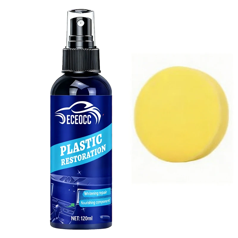 Plastic Revitalizer Coating for Auto, Anti-Aging Waterproof Trim Restorer, Easy Apply