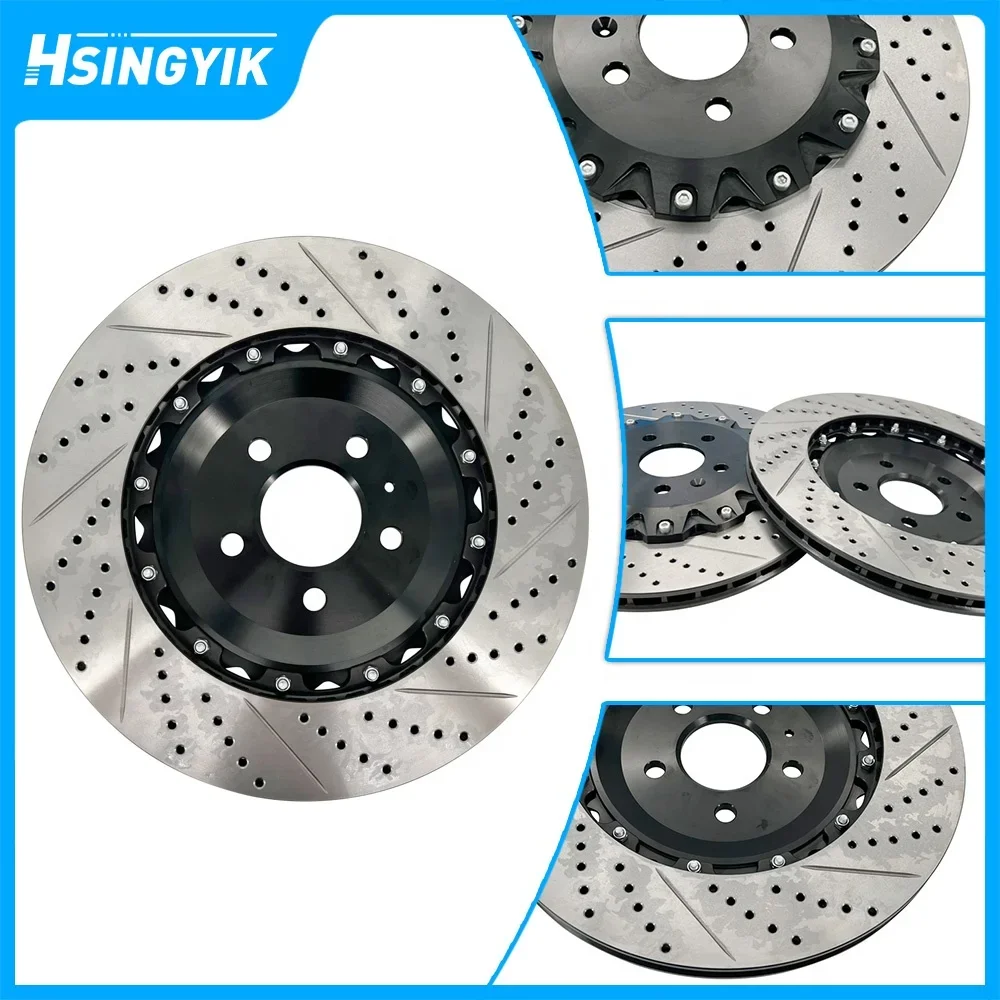 2 Pieces Rotor Replacement Brake Discs for Audi 2014 S6 C7 S7 400Mm Brake Rotors