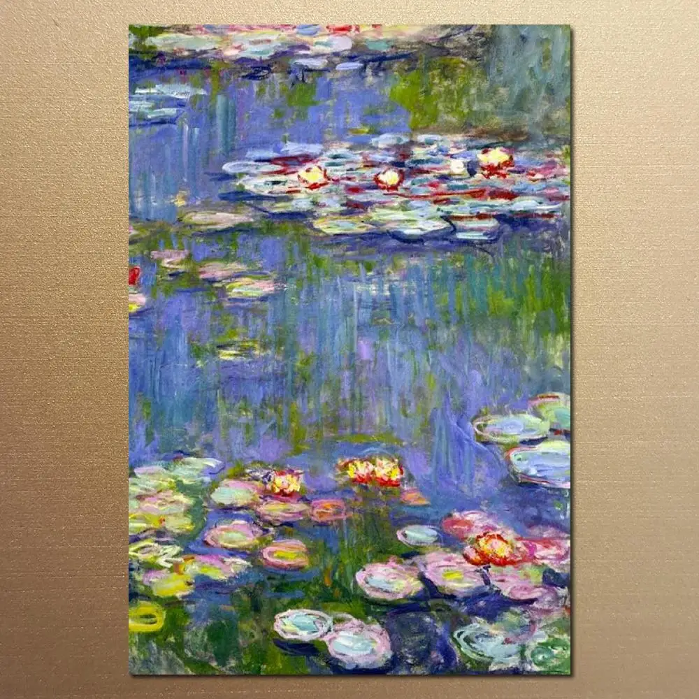 

Water Lilies Details Of Claude Monet Picture Art Oil Paintings On Canvas Reproduction Hand Painted For Living Room Decor