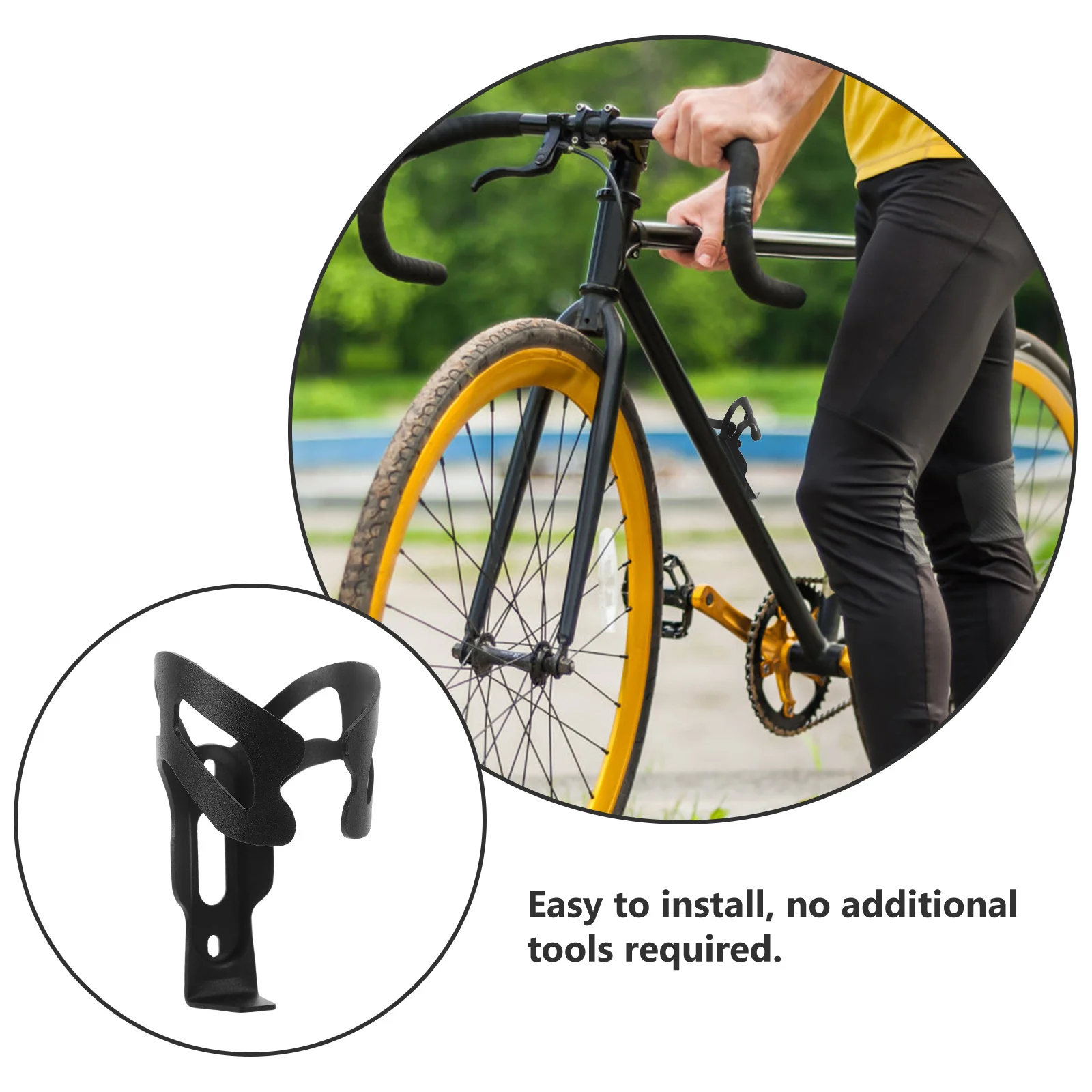 

1Set Bike Water Bottle Cage Multi-Functional Aluminum Alloy Easy Installation and Removal Fashionable and Secure for Bicycles