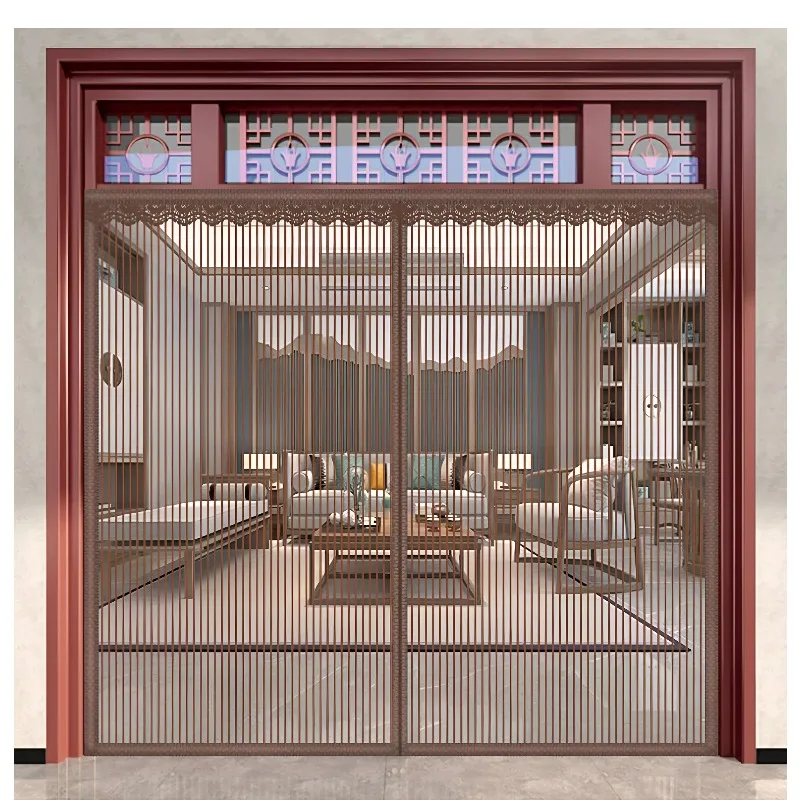 Large Size Mosquito-proof Door Curtain Full Magnetic Strip Entry Door High-grade Strong Magnetic Household Non-punching Screen