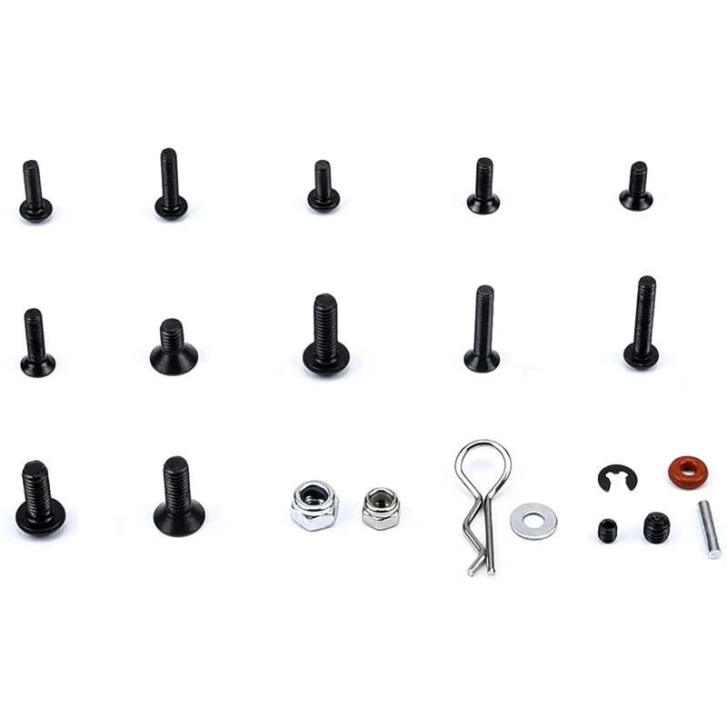 500PCS RC Car Screws Kit M3 M4 Hex Screws Nut Shell Buckle RC Repair Tool Kit For Traxxas Arrma 1/8 -1/16 Scale RC Cars