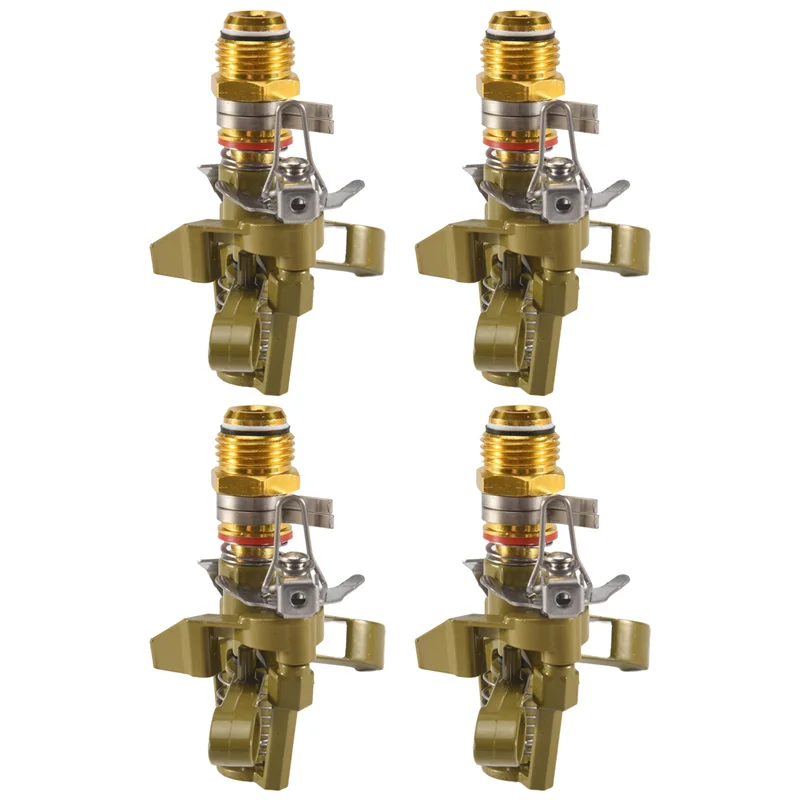 

ABVG-4Pcs 1/2 Inch Heavy Duty Impact Sprinkler Head Perfect For Watering Large Gardens Hose End Sprinklers Watering Tools