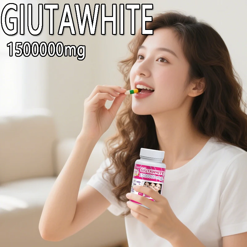 

1 bottle glutathione capsule beautifies skin promotes fat metabolism balance nutrition promotes growth improves skin dullness