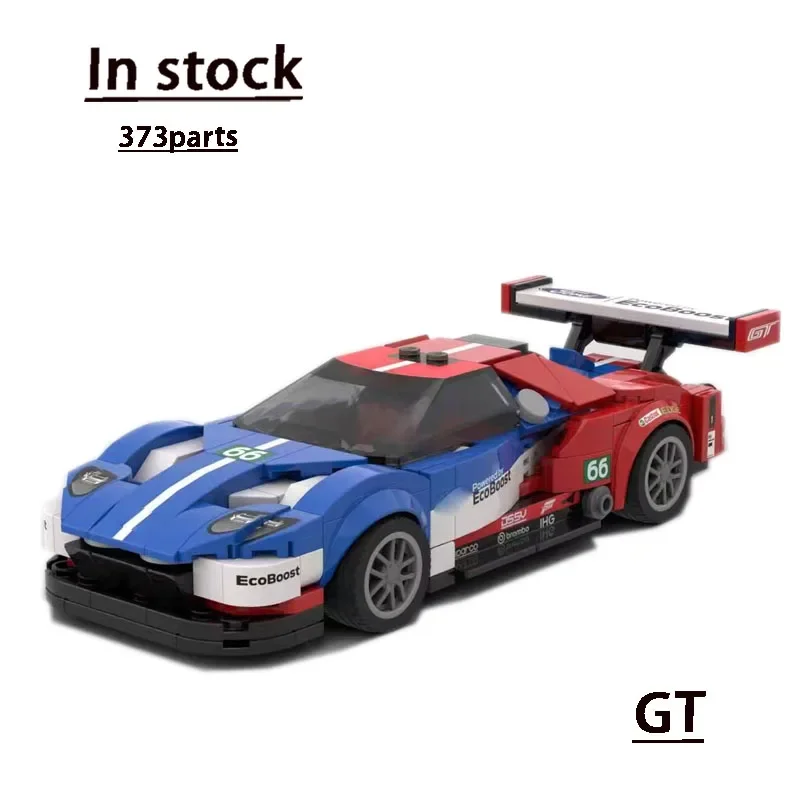 Neues GT40 Classic City Sports Car Racing Bausteinmodell, 373 Teile, Jungen Kinder Geburtstag Baustein Spielzeug Geschenk