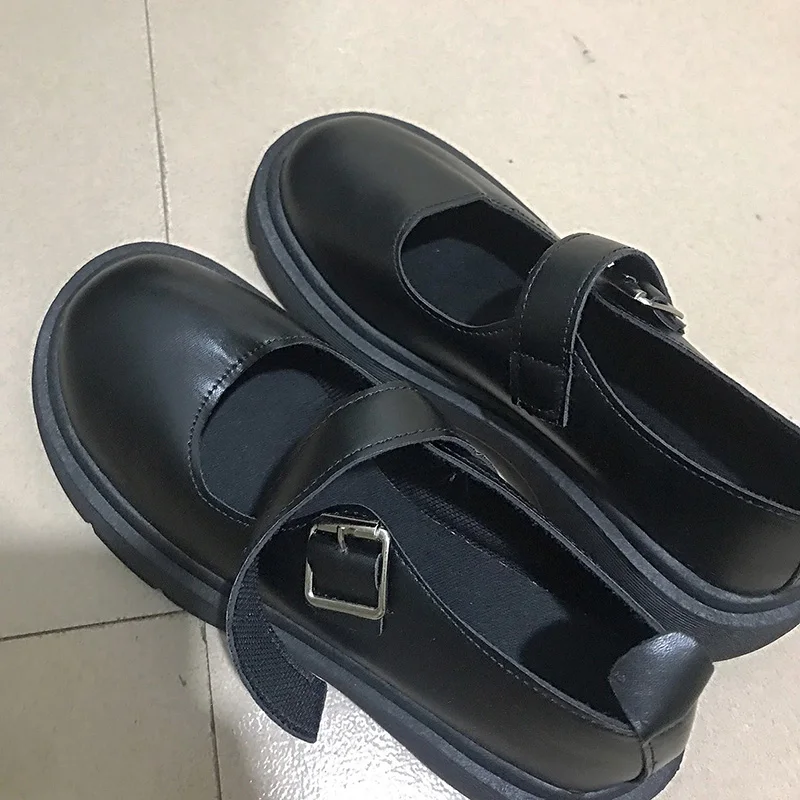 La vie dans un monde différent de zéro chaussures d'uniforme de Cosplay fille Ram Rem chaussures de femme de chambre noires