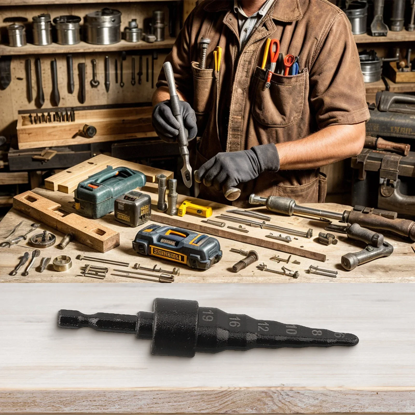 Ferramenta de reparo 6 em 1, ar condicionado, expansor de tubo de cobre, broca de estampagem, 6-19mm, ferramentas de tubulação de cobre macio ou reparo hvac