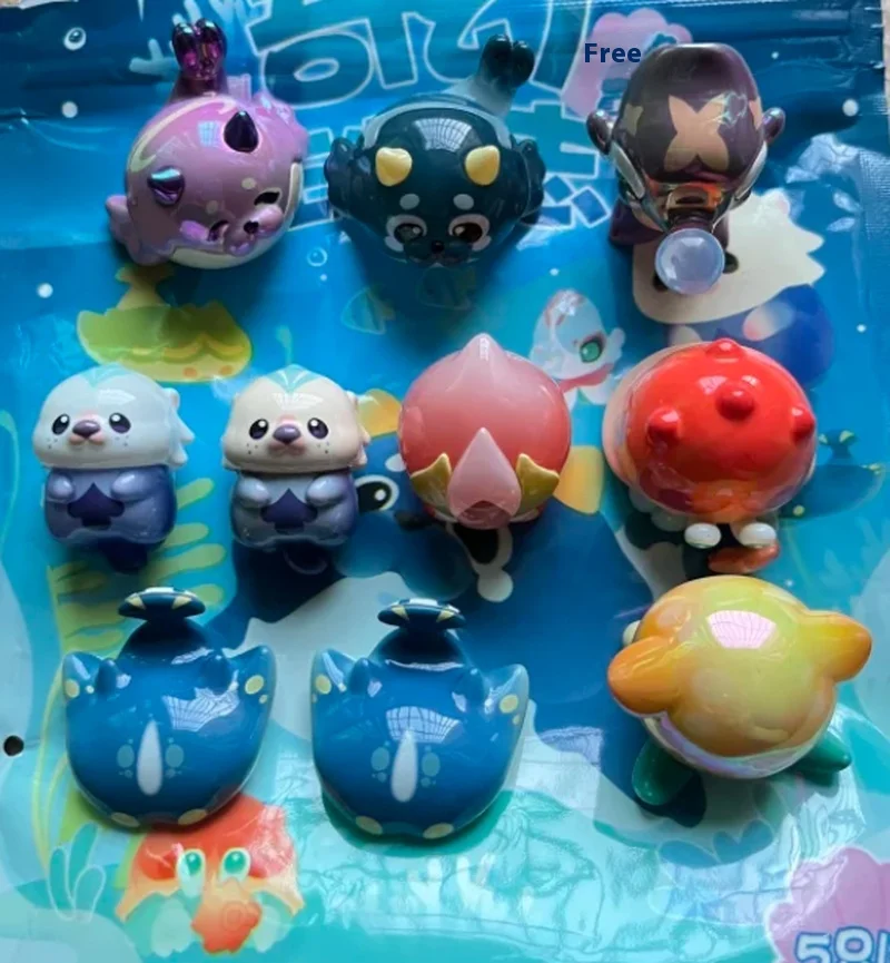 Mini bolsa ciega, recipiente de almacenamiento para la serie de criaturas fantásticas, coleccionables, derivados de Anime, juguetes, pasatiempos, figuras de acción