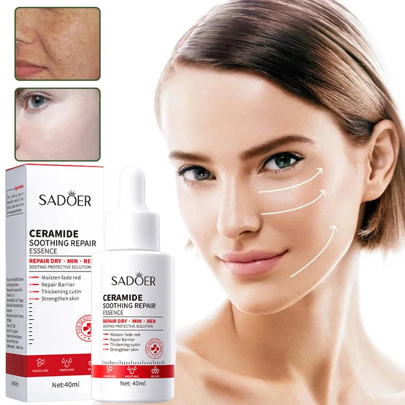 

Face Serum Ceramide Firming Lifting Lightening Essence Repair Damaged Skin Reduce Fine Lines Wrinkles Anti-Aging Skin Care 40ML