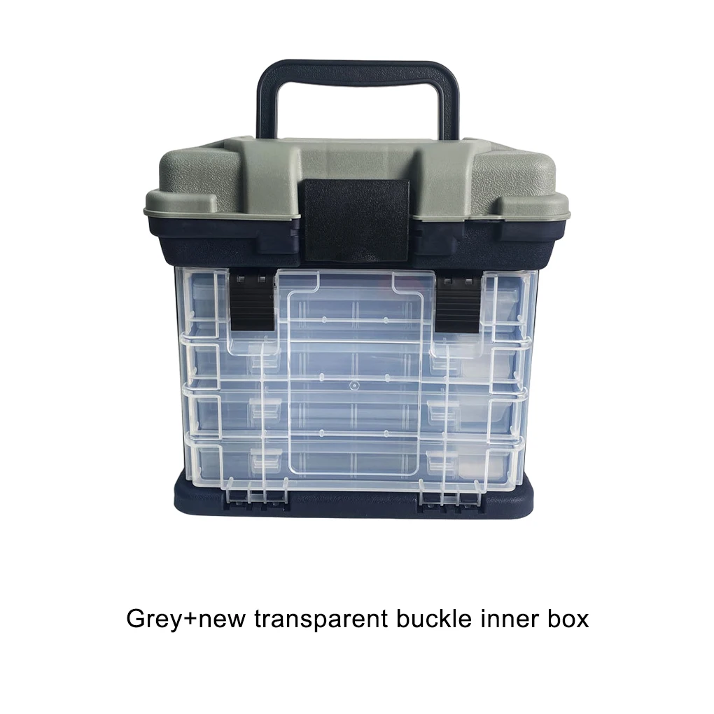 أداة قوية صندوق الصدر لتنظيم أدوات المكسرات البراغي والمسامير غسالات أربعة أدراج صندوق معالجة الصيد طبقات الصيد