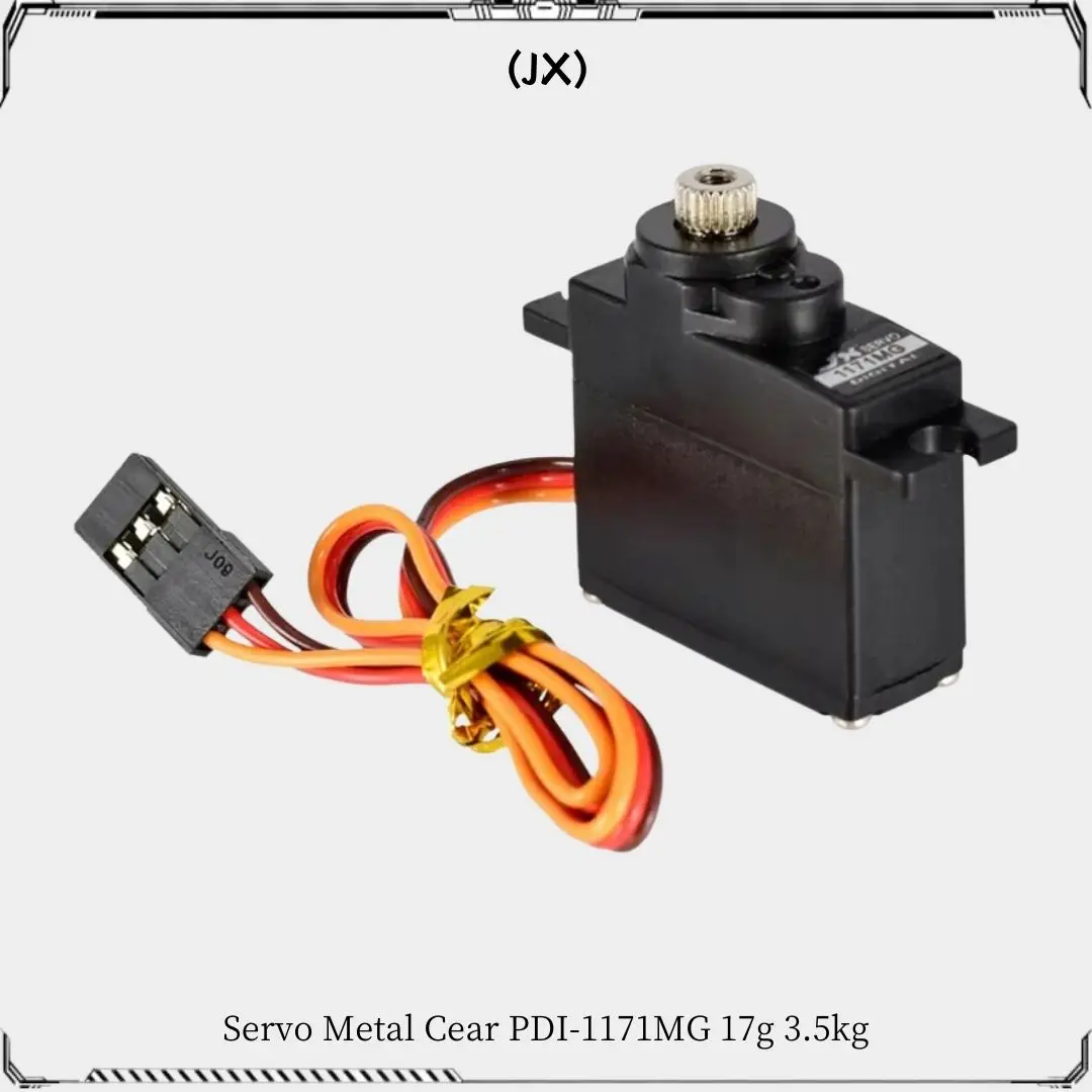 JX Servo Metal Gear PDI-1171MG 17g 3,5kg Torque Core Motor Micro Digital Servo para Modelos RC