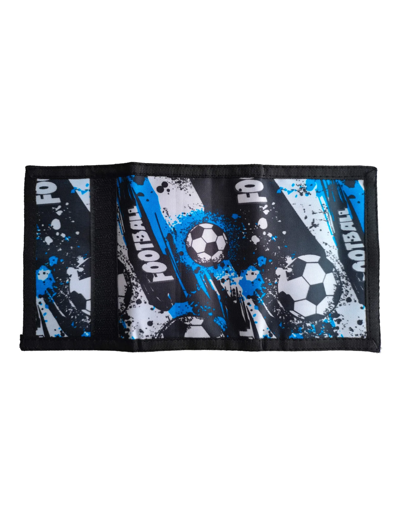 Soccer Football Print Kids Wallets Boys Slim Wallet Trifold Sports with Travel Coin Purse Cards Holder Children's Gifts