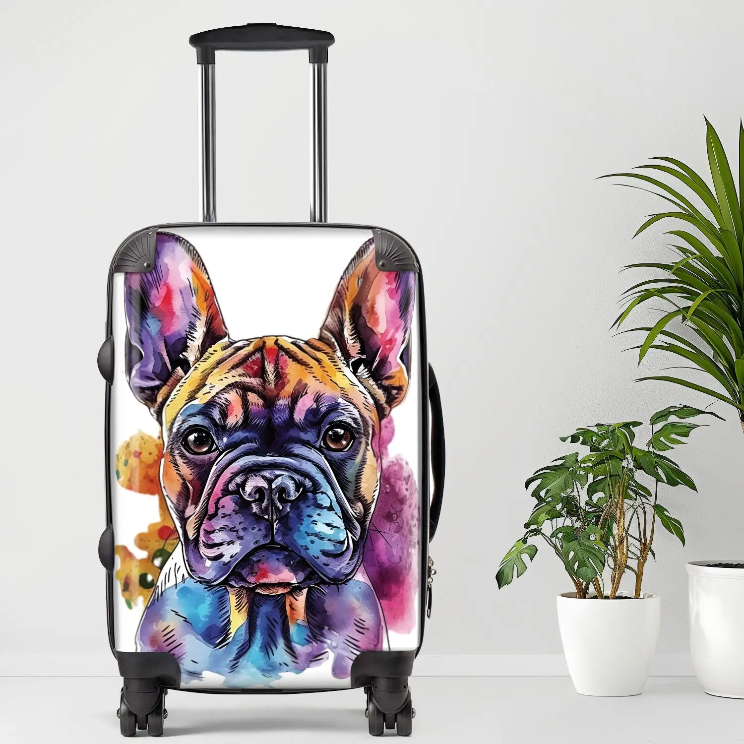 

French Bulldog Luggage, 20/24/28 Inch Luggage, Carry-On, Custom Luggage, Luggage Set, Suitcase, Travel, Vacation, Cabin Suitcase