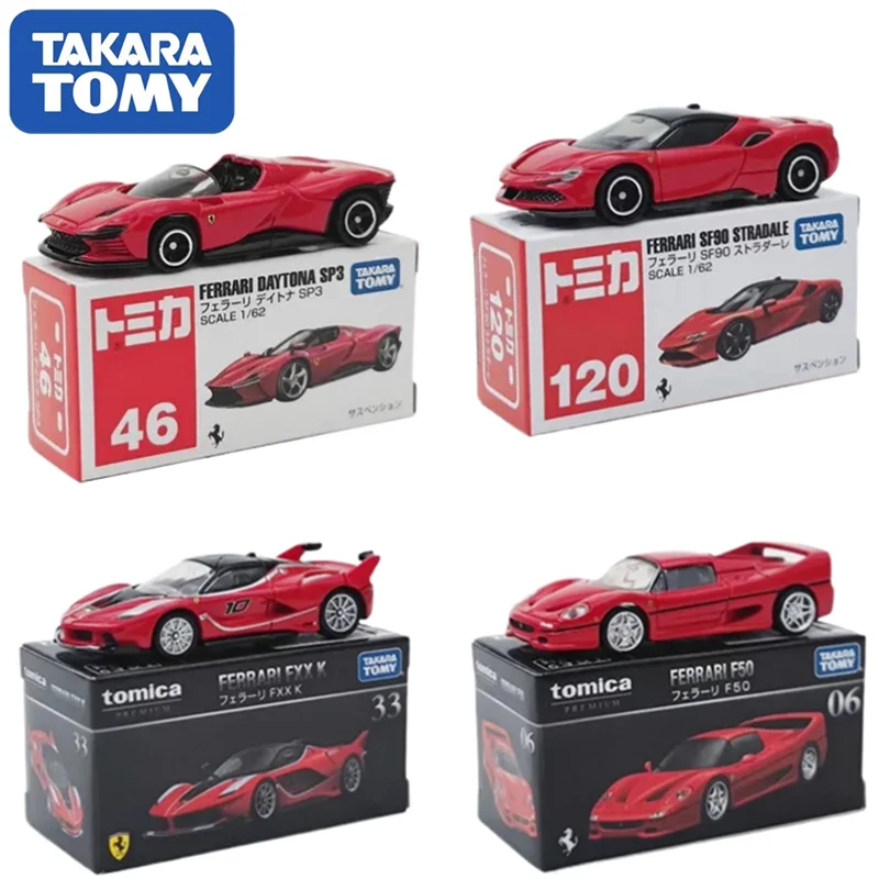 TAKARA TOMY Tomica Ferrari Enzo SF90 GTS4 1/64 мини модель из литого сплава металлическая спортивная машина игрушка детский Рождественский подарок на день рождения