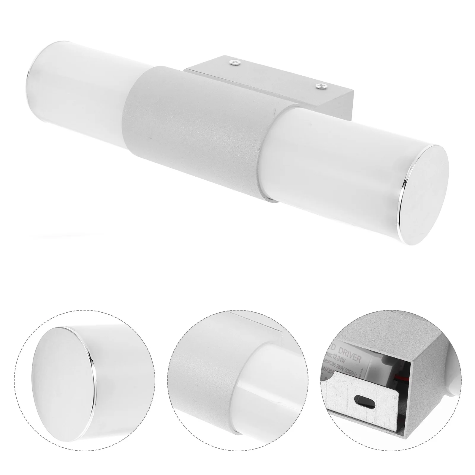 

LED Mirror Wall Light with High-Transmittance Acrylic Shade Aluminum Body Built-in LED Modern Simple Design for Bathroom Home