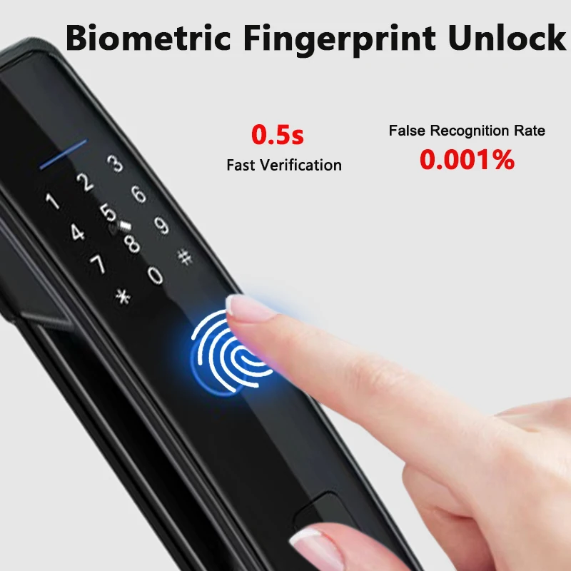 Fully Automatic Tuya APP Password IC Card Biometric TTlock Digital Keypad Electronic Smart Lock WiFi Combination Security Locks