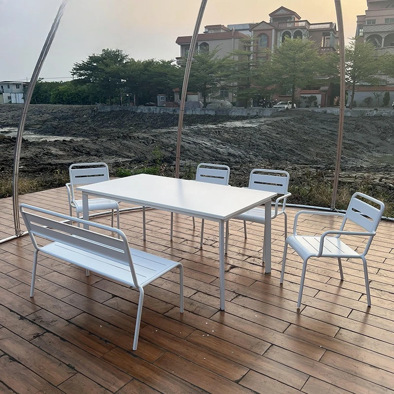 

Outdoor garden, courtyard, scenic spot, leisure table and chair, coffee shop, milk tea shop, waterproof and sunscreen coffee tab