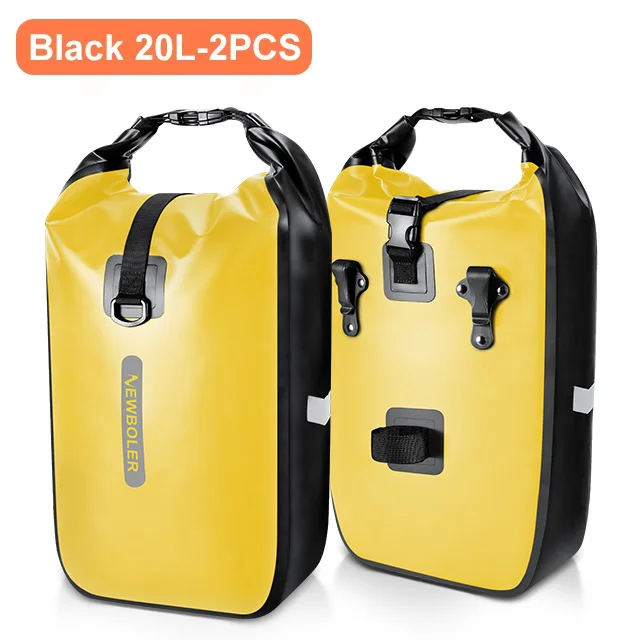 NEWBOLER 10L 20L Waterdichte Fiets Voorvork Tas Quick Release Fiets Achterbank Kofferbak Tas Fietstas Fietsaccessoires
