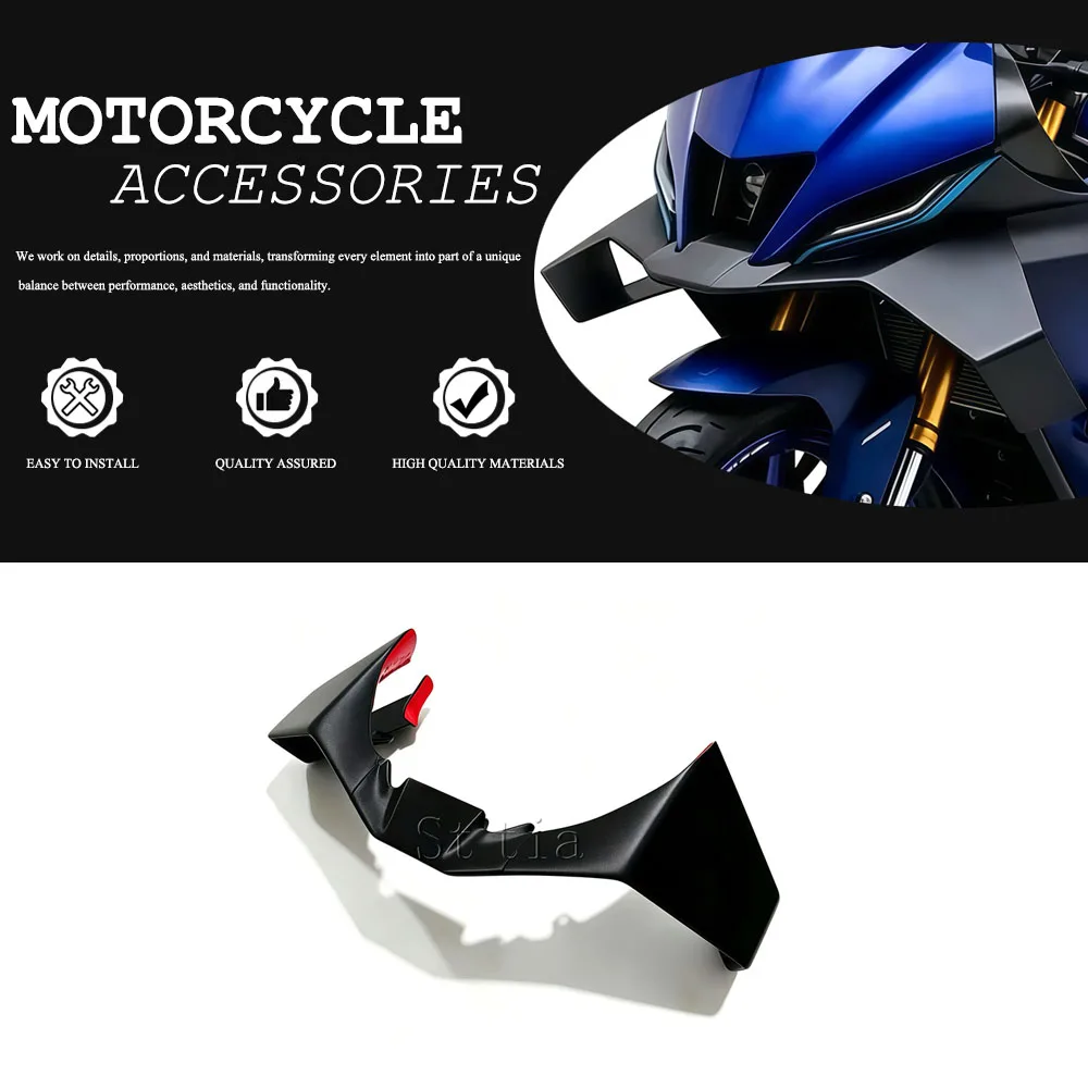 Frontal Spoilers Downforce Winglet Aerodynamic Wing Front Deflector Spoiler Side Fairing For YZF-R15 R15 V4 YZF R15M 2021-2026