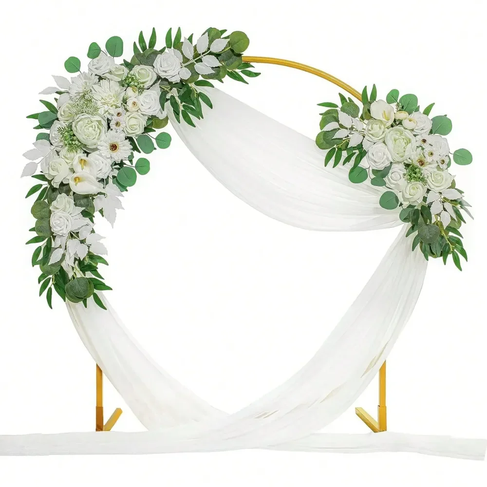 

Искусственные цветы Arch Flowers для декора, 2 шт. цветочных гирлянд для украшения стола, для красивой свадебной церемонии, цветочные композиции для создания сказочной атмосферы.
