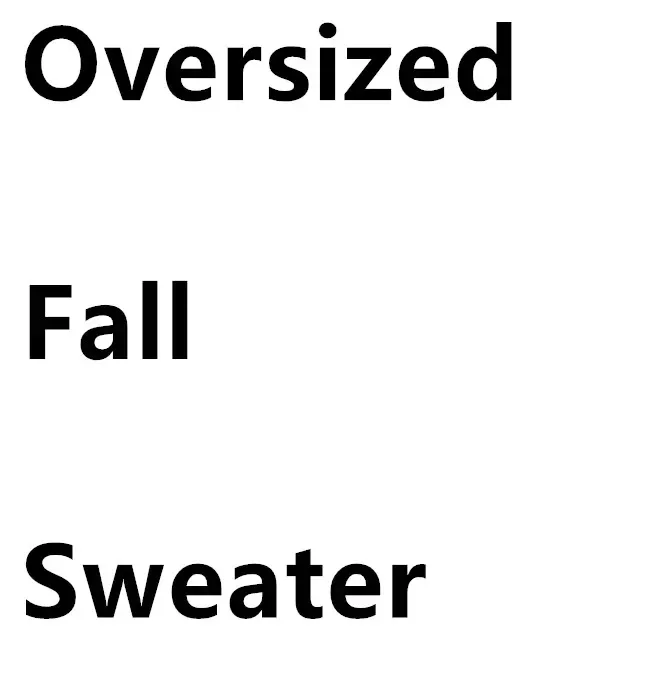 R Fall Sweater